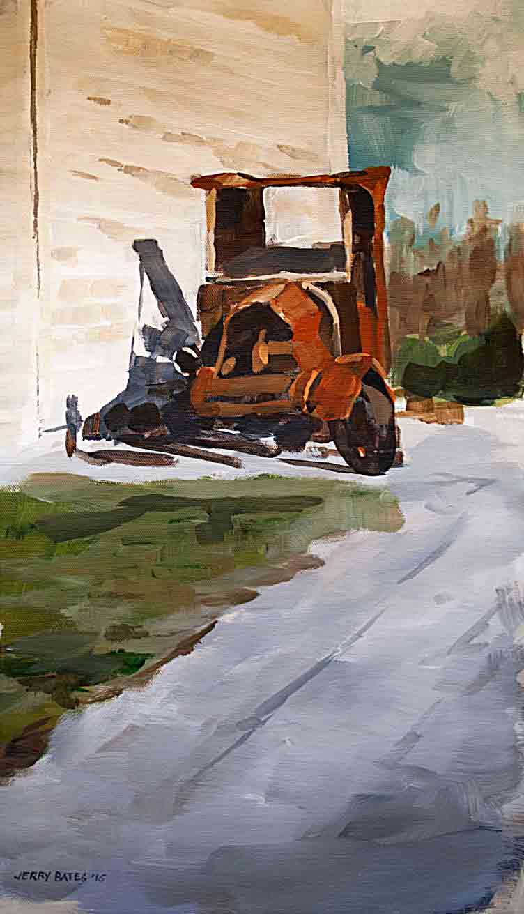 delapitated rusty Model T era truck