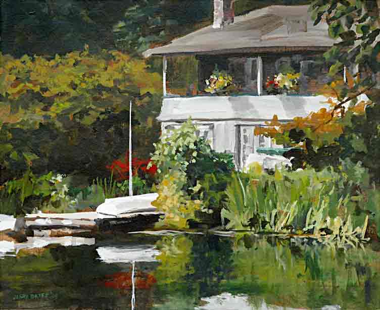 lakeside house showing porch and dock